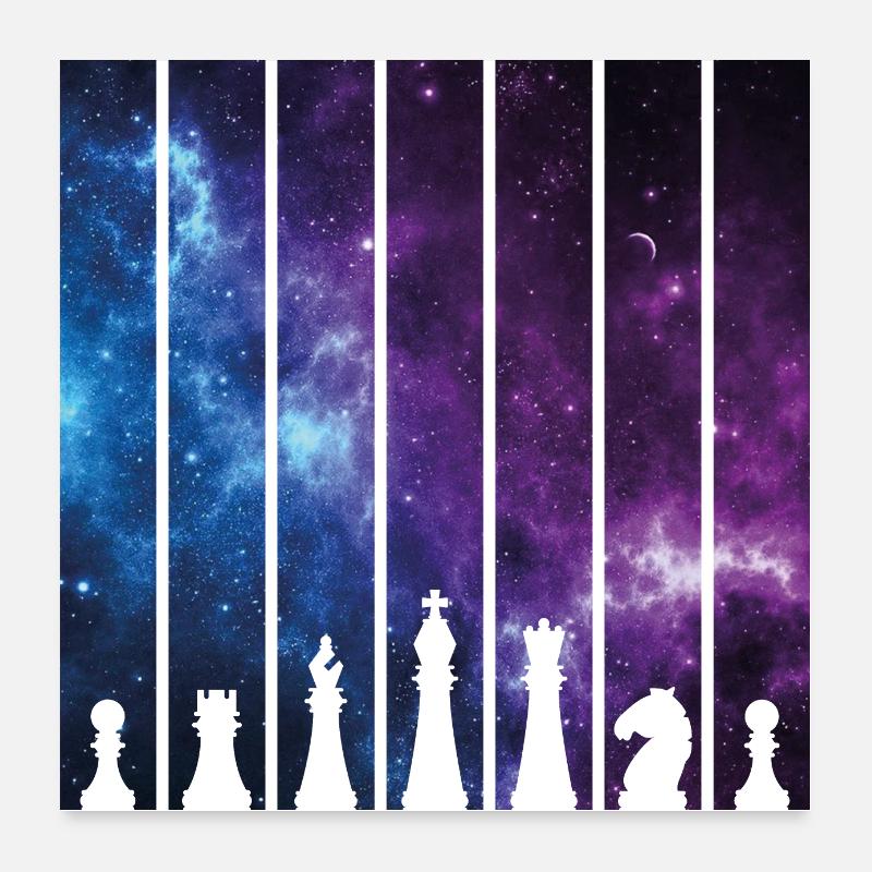 ÉCHECS Poster 60 x 60 cm