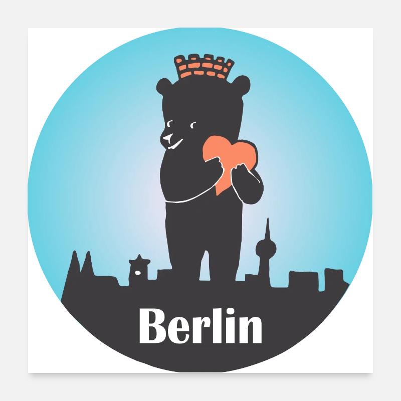 Berlin Poster 60 x 60 cm
