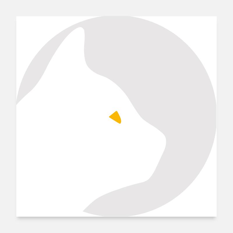 Katze Poster 60x60 cm