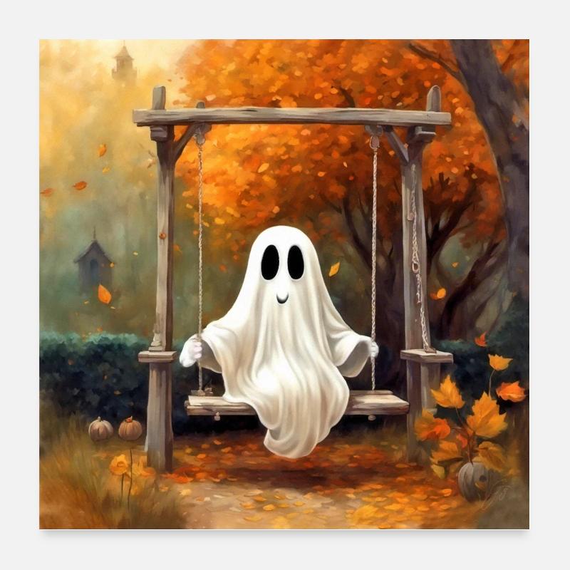 Balançoires d’automne Poster 60 x 60 cm