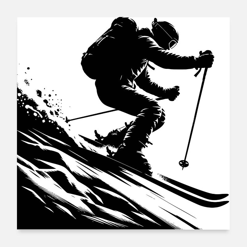 powdering Poster 24" x 24" (60x60 cm)