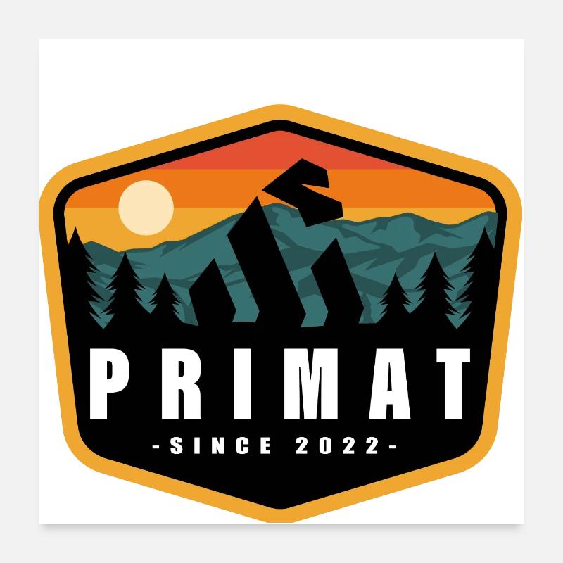 PRIMATE Poster 24" x 24" (60x60 cm)