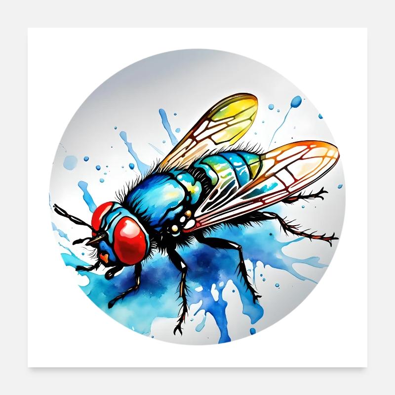 Bow tie round Poster 24" x 24" (60x60 cm)