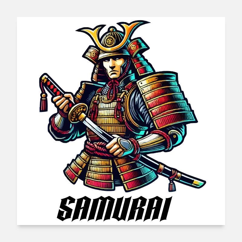 samurai Poster 60x60 cm
