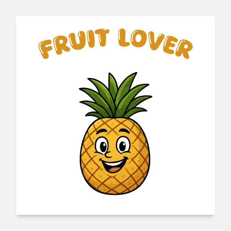 Ananas Poster 60 x 60 cm