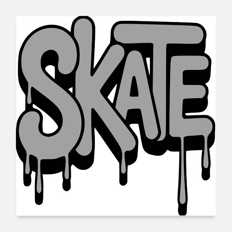 Skateboarding Poster 24" x 24" (60x60 cm)