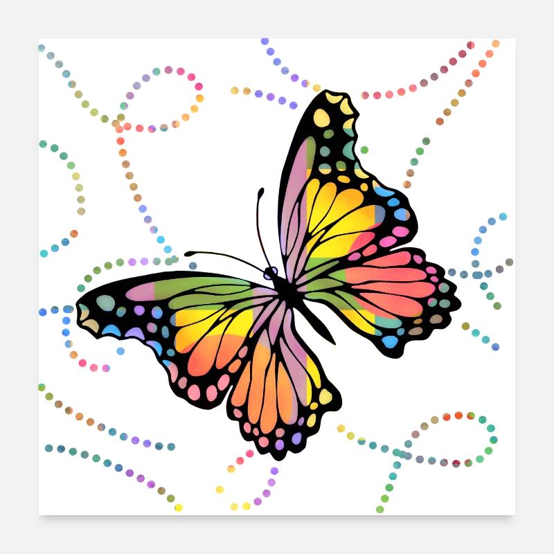 papillon Poster 60 x 60 cm