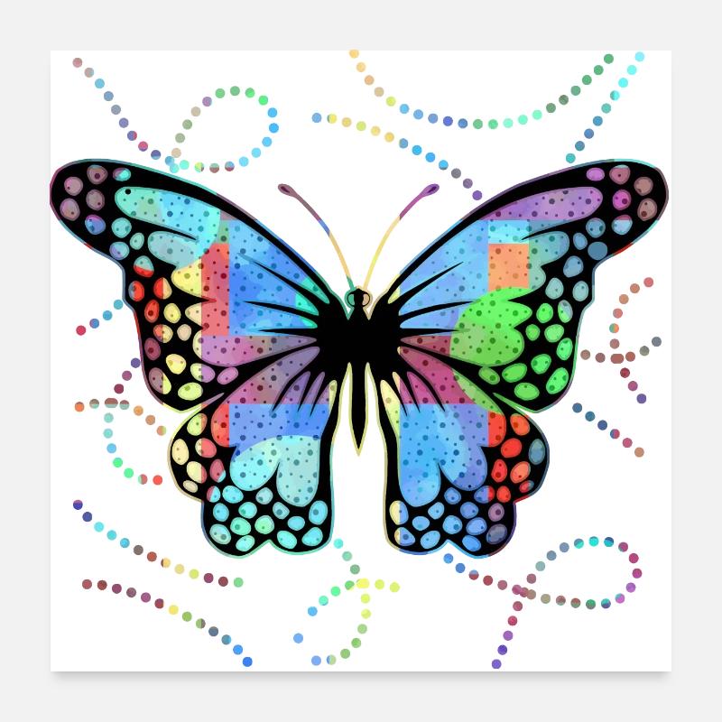 papillon Poster 60 x 60 cm