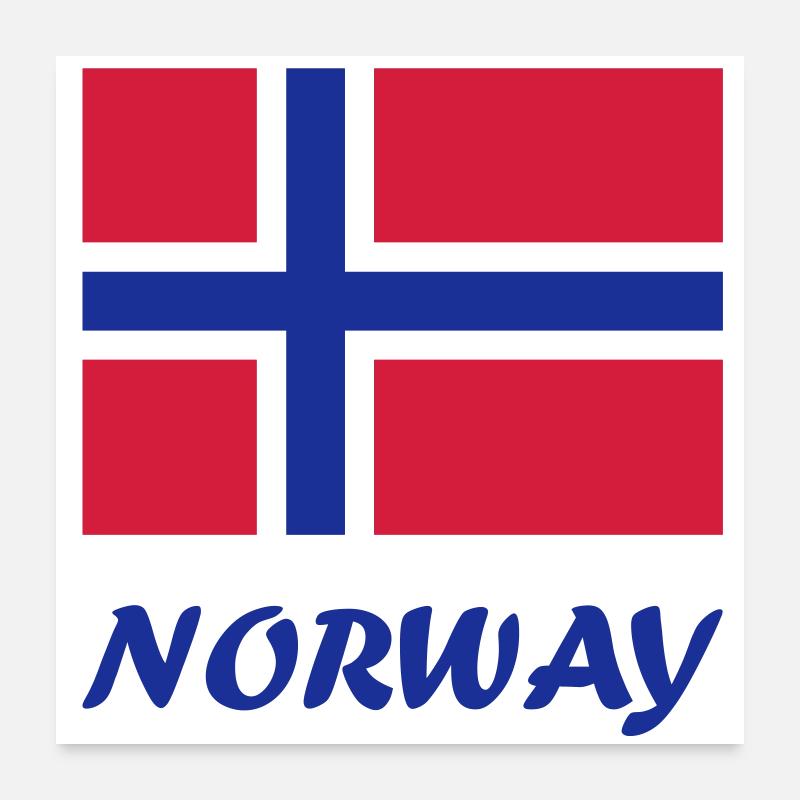 Norwegian flag Poster 24" x 24" (60x60 cm)