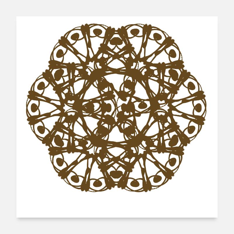 Random pattern RAD rotated Poster 24" x 24" (60x60 cm)