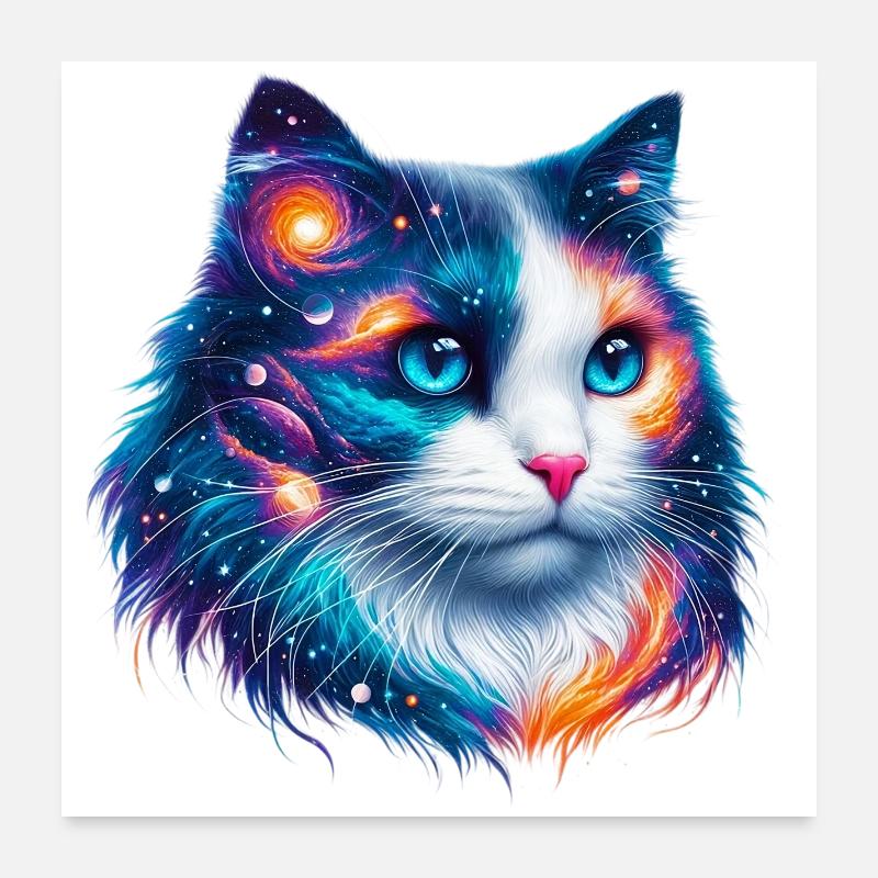 Chat Poster 60 x 60 cm