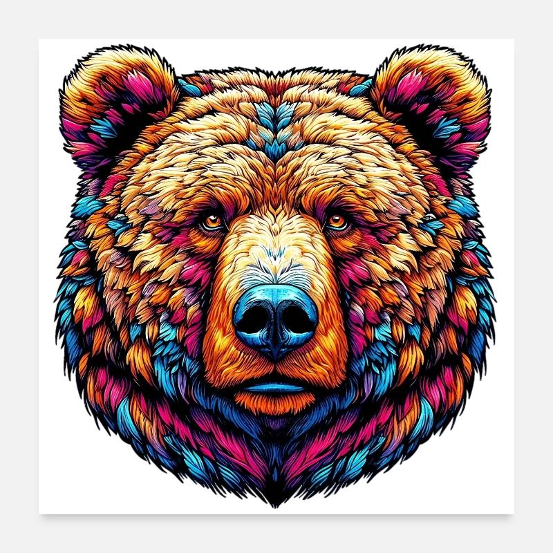 Bär Poster 60x60 cm
