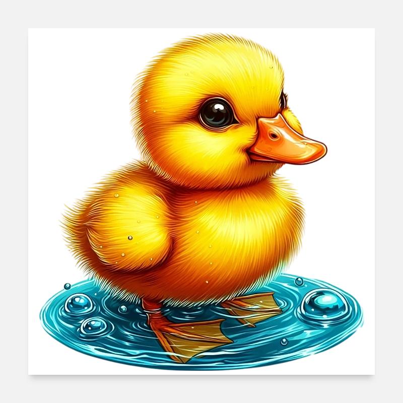 Duckling Duck Duck Duck Poster 24" x 24" (60x60 cm)