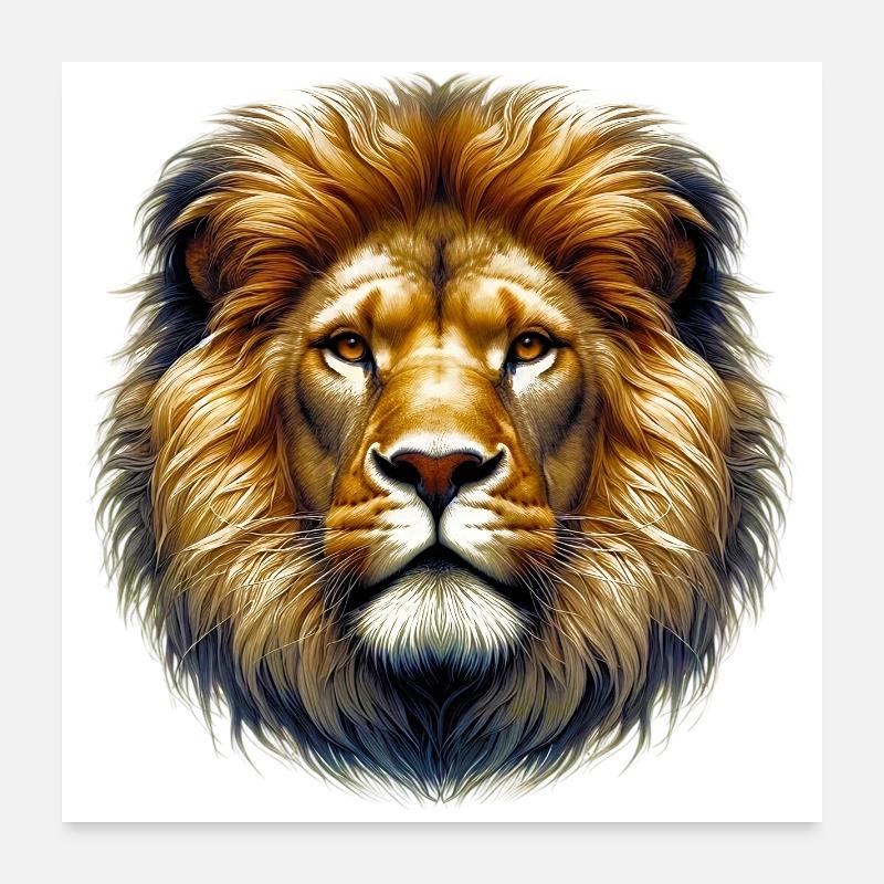 Löwe Poster 60x60 cm