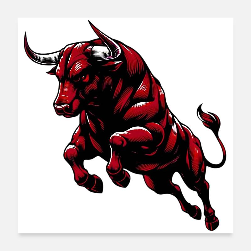 Taureau Poster 60 x 60 cm