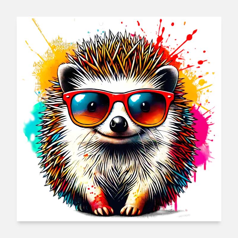 Igel Poster 60x60 cm