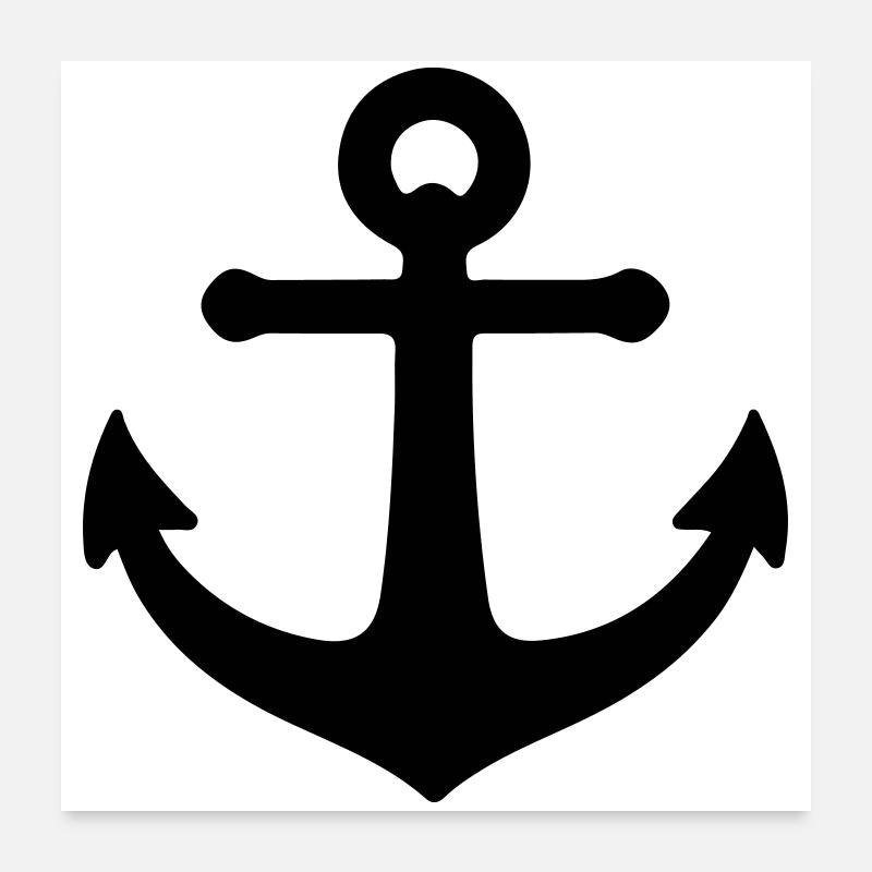 Anchor icon Poster 24" x 24" (60x60 cm)