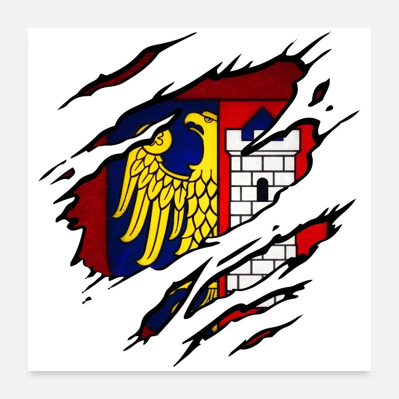 Gleiwitz - Polen Poster 60x60 cm
