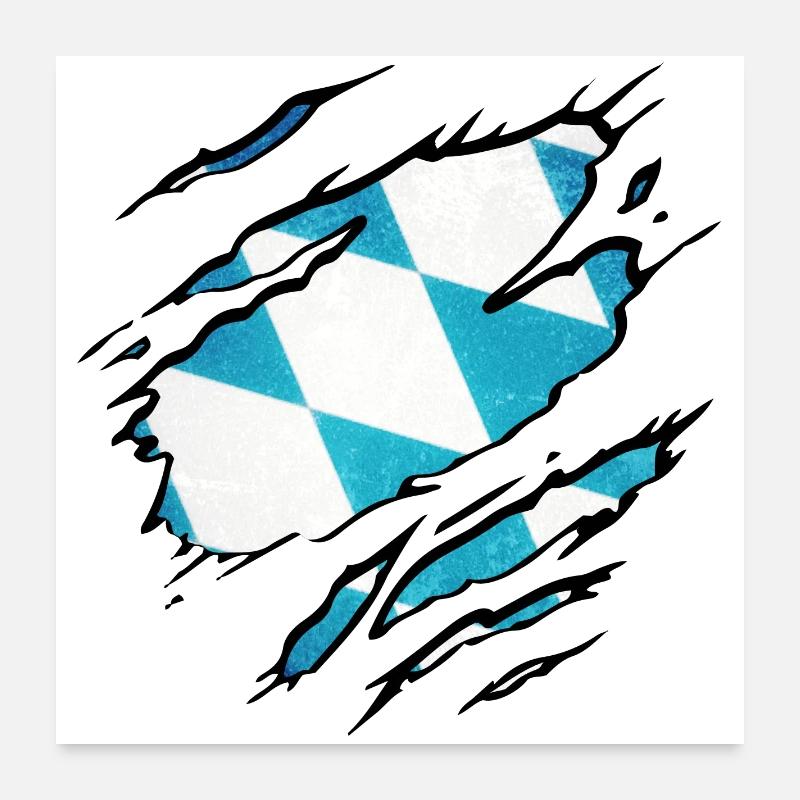 Bavière Poster 60 x 60 cm