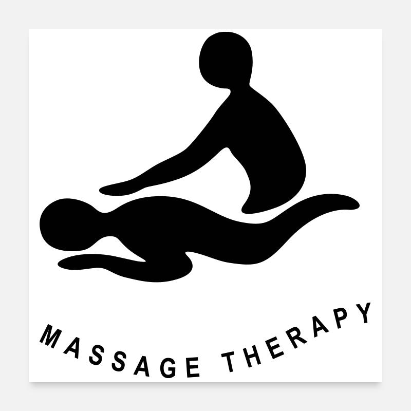 MASSAGE THÉRAPEUTIQUE Poster 60 x 60 cm