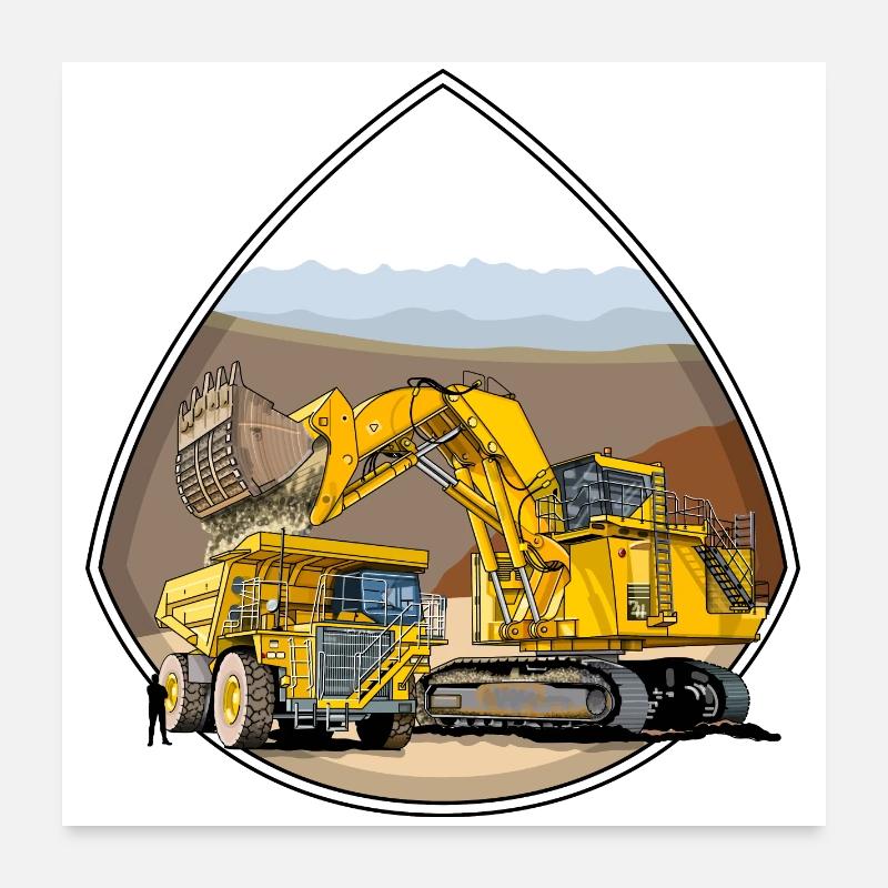 Machines monstrueuses Poster 60 x 60 cm