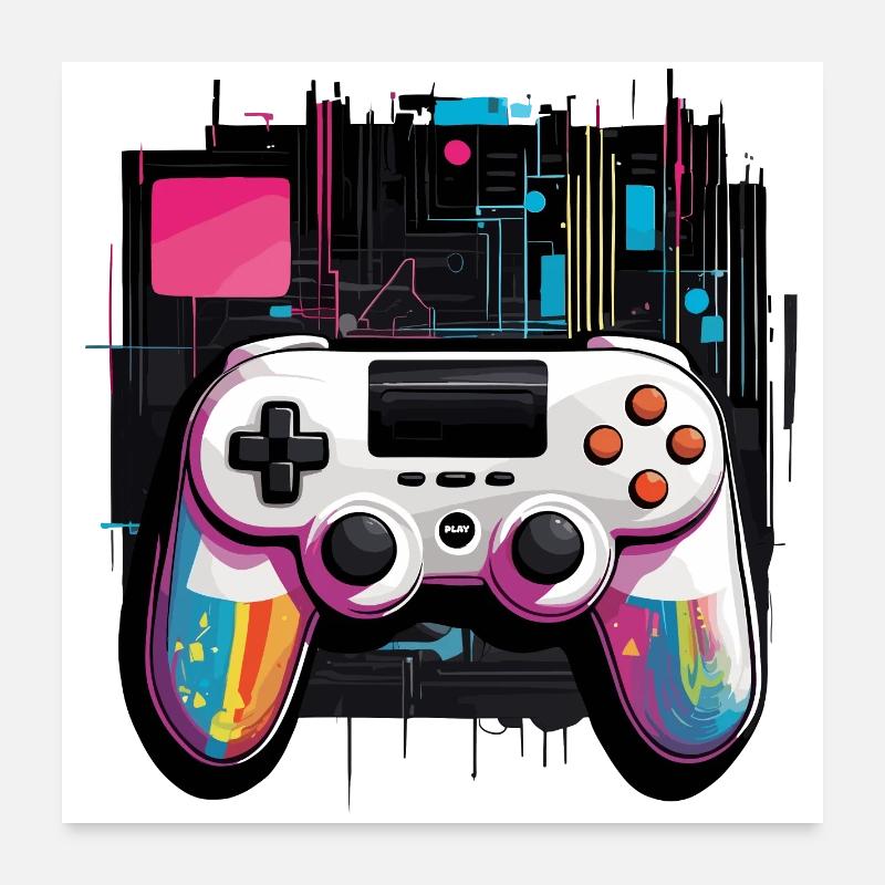 Gamer Controller Poster 60x60 cm