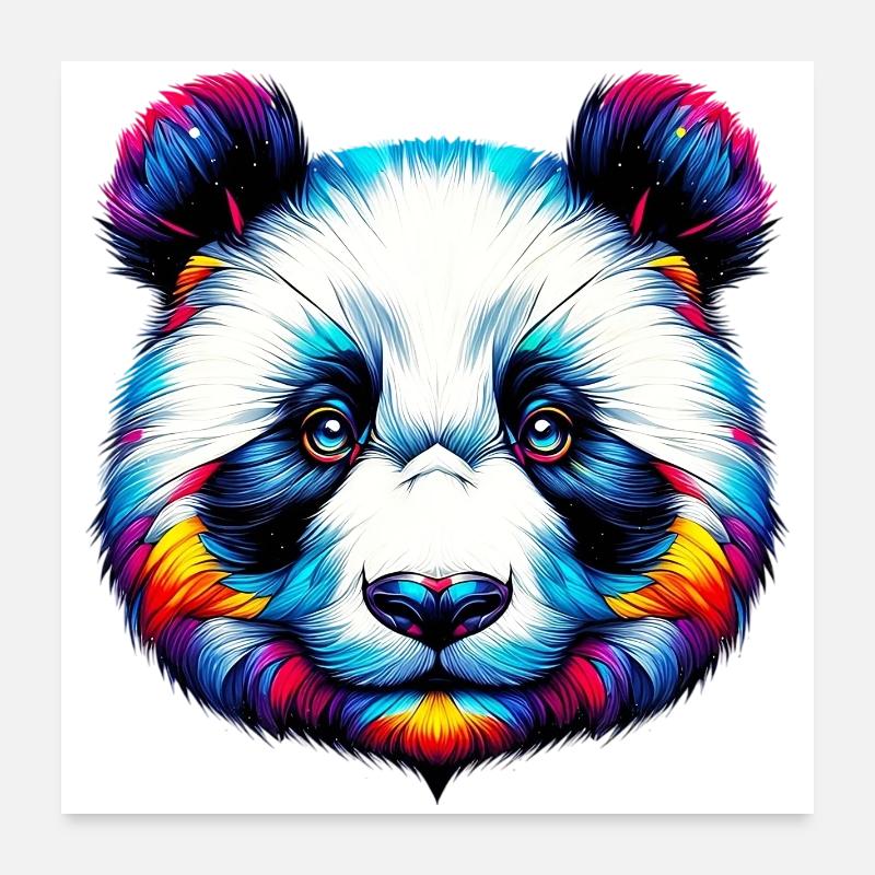 Panda Poster 60 x 60 cm