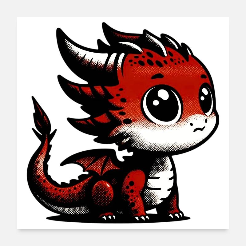 Dragon Poster 60 x 60 cm