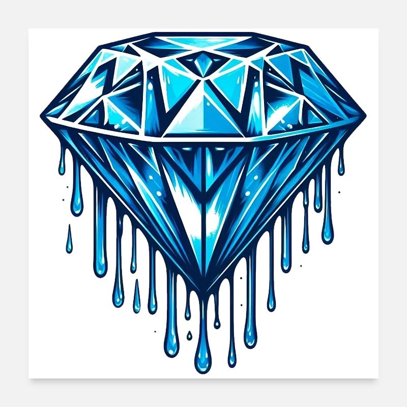 Diamant Poster 60 x 60 cm