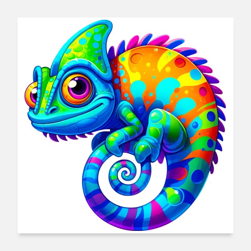 Chameleon Poster 24" x 24" (60x60 cm)