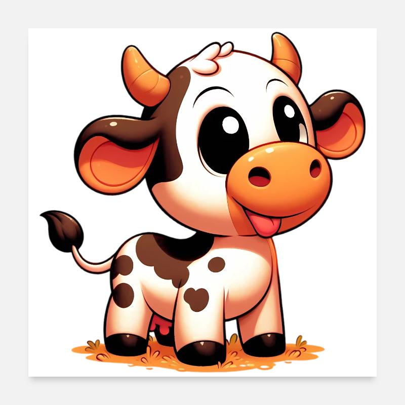 Cow Poster 24" x 24" (60x60 cm)