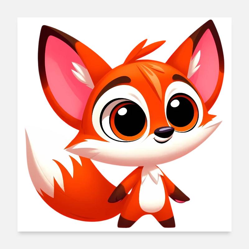 Fuchs Poster 60x60 cm