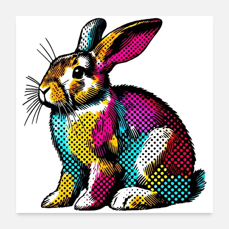 Lapin Poster 60 x 60 cm