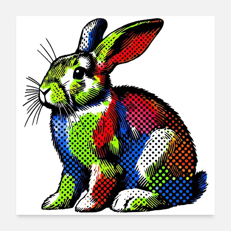 Lapin Poster 60 x 60 cm
