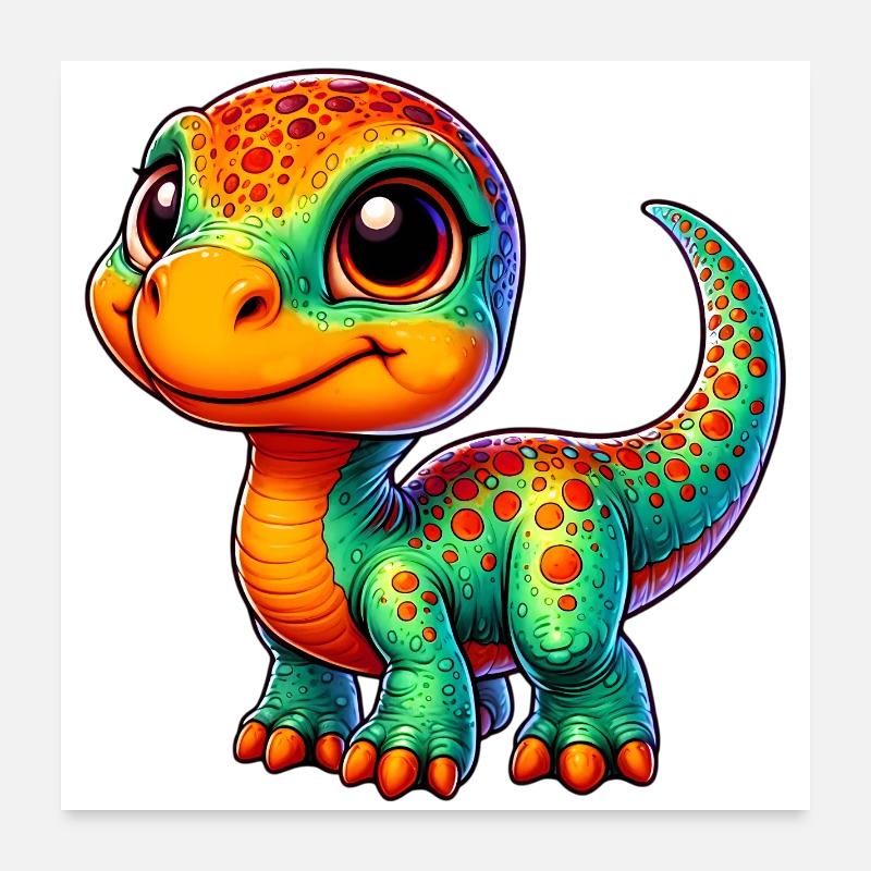 Dinosaure Poster 60 x 60 cm