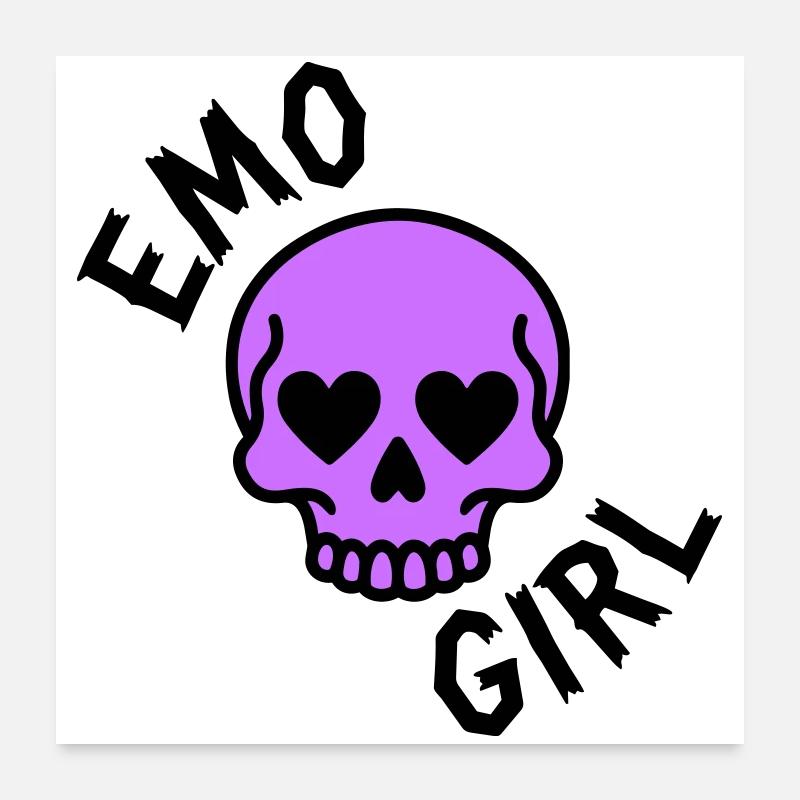 Emo Girl Poster 60x60 cm