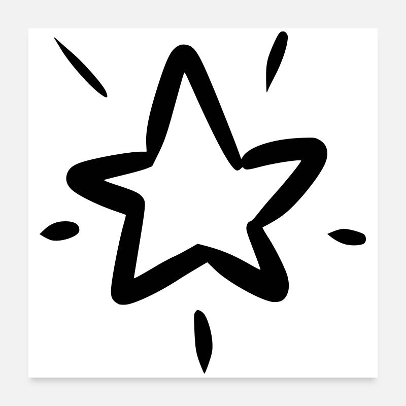 Sternen Solo Poster 60x60 cm