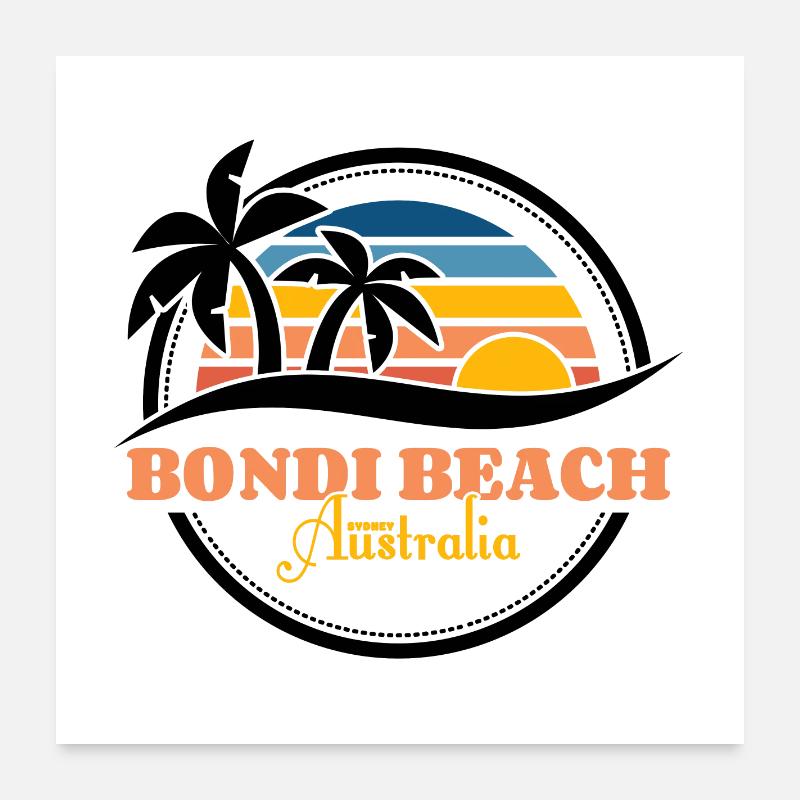 Bondi Beach - Sydney Australia Poster 24" x 24" (60x60 cm)