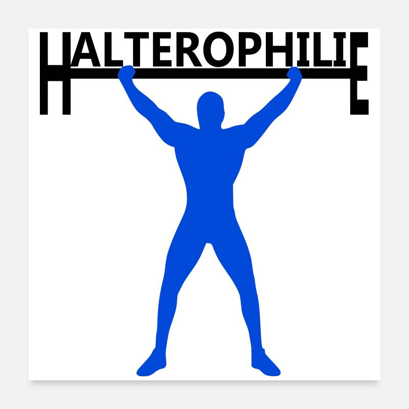 Haltérophilie Poster 60 x 60 cm
