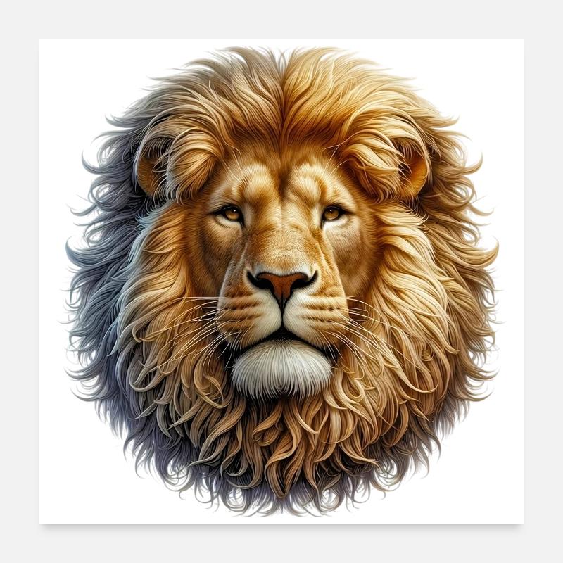 Löwe Poster 60x60 cm