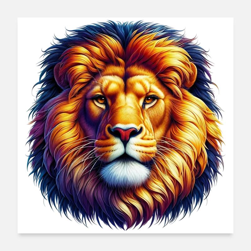 Löwe Poster 60x60 cm