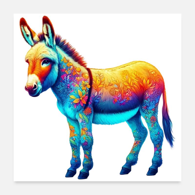 Donkey Mule Poster 24" x 24" (60x60 cm)