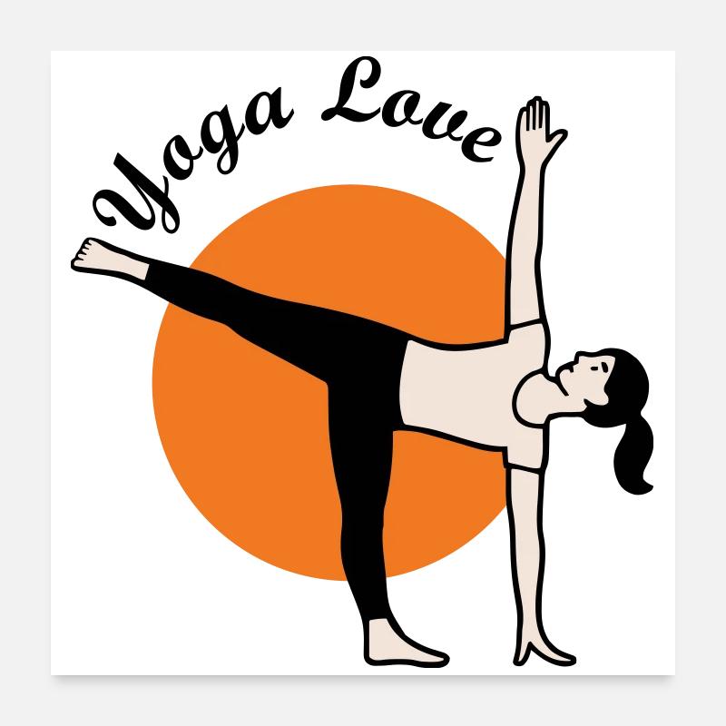 Yoga Poster 60x60 cm