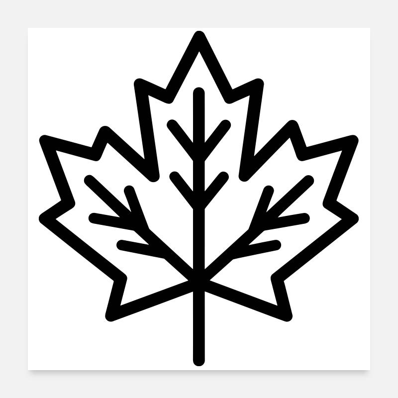 Feuille d’Érable Poster 60 x 60 cm