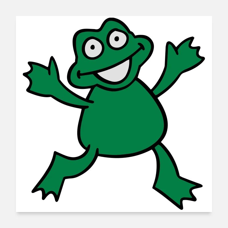 Frosch Poster 60x60 cm
