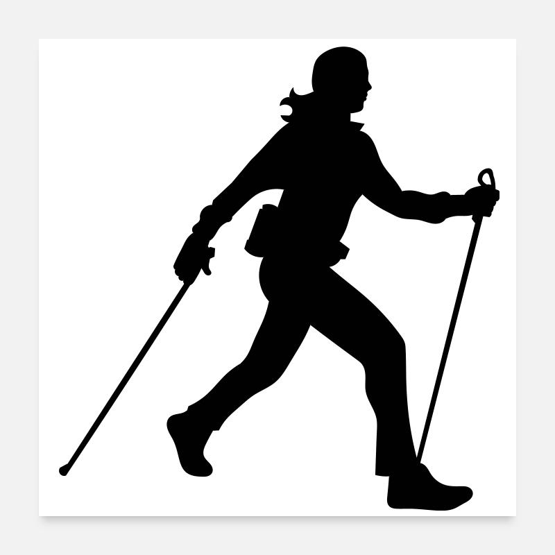 nordic_walking_3 Poster 60 x 60 cm