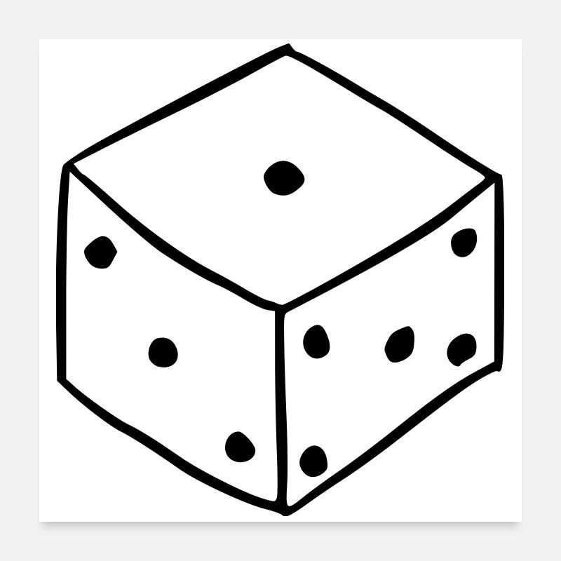 Cube Poster 24" x 24" (60x60 cm)