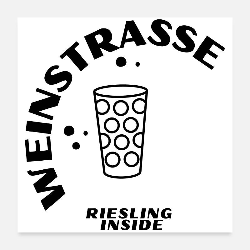 Weinstrasse 24 Poster 24" x 24" (60x60 cm)