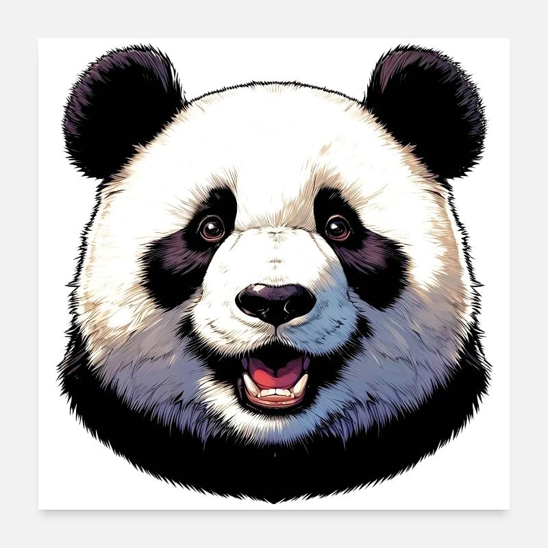 Panda Poster 24" x 24" (60x60 cm)