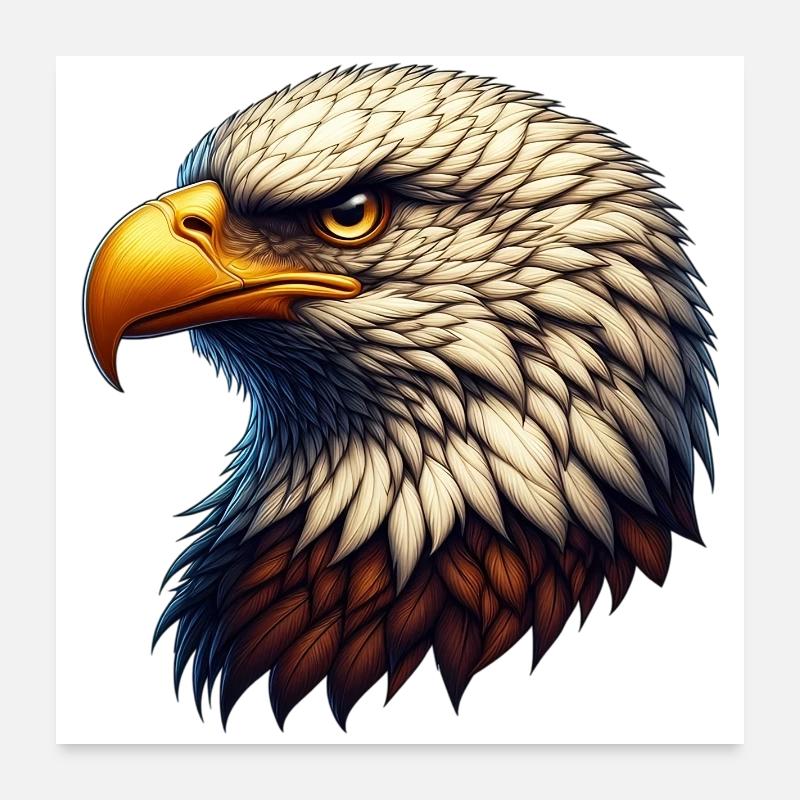 Eagle Poster 24" x 24" (60x60 cm)